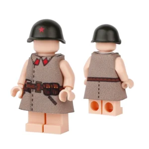 Custom Piece Miniature – Soviet Red Army Infantry Submachine Gunner Shinel Greatcoat – 3D Print for LEGO Minifigure Custom Piece Miniature – Soviet Red Army Infantry Submachine Gunner Shinel Greatcoat – 3D Print for LEGO Minifigure