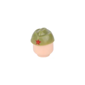 Custom Piece Miniature – Soviet Red Army Pilotka military cap World War II olive green – 3D Print for LEGO minifigure Custom Piece Miniature – Soviet Red Army Pilotka military cap World War II olive green – 3D Print for LEGO minifigure