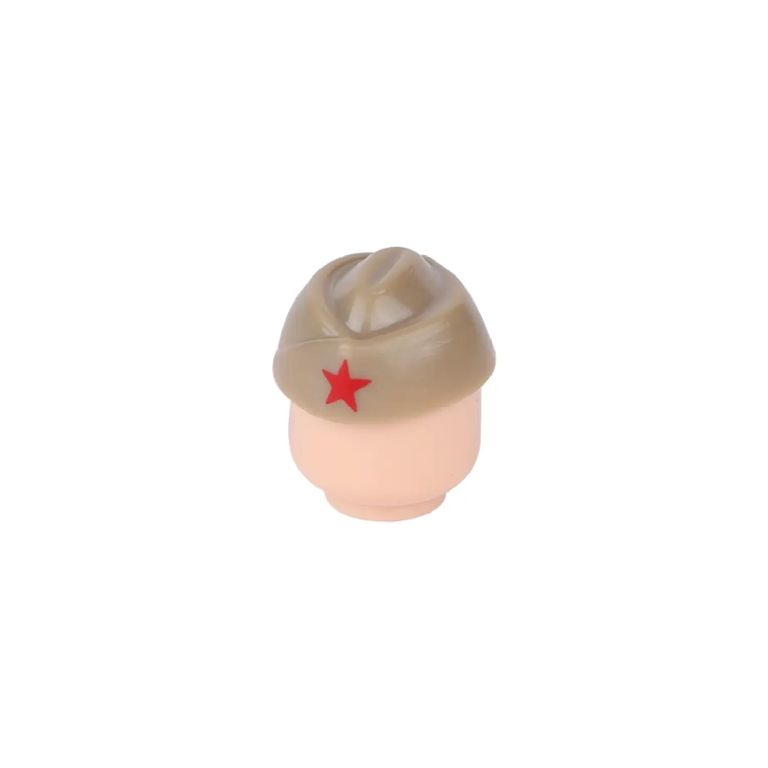 Custom Piece Miniature – Soviet Red Army Pilotka military cap World War II tan or khaki – 3D Print for LEGO minifigure