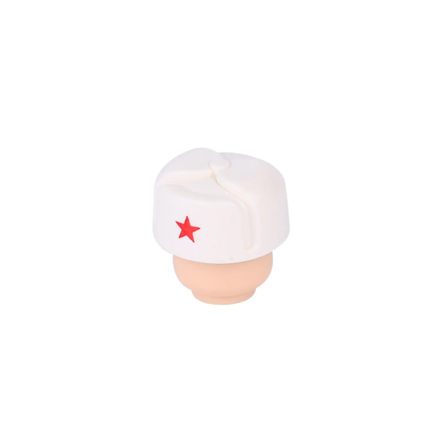 Custom Piece Miniature – Soviet Ushanka Red Army military cap World War II white – 3D Print for LEGO minifigure