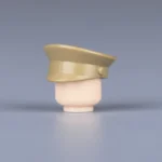 Custom Piece Miniature –  United States Army khaki service cap from the World War II – 3D Print for LEGO minifigure