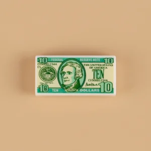 Custom Piece Miniature – United States Ten-dollar bill custom-printed tile – 3D Print for LEGO minifigure Custom Piece Miniature – United States Ten-dollar bill custom-printed tile – 3D Print for LEGO minifigure