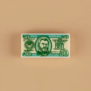 Custom Piece Miniature – United States fifty-dollar bill custom-printed tile – 3D Print for LEGO minifigure Custom Piece Miniature – United States fifty-dollar bill custom-printed tile – 3D Print for LEGO minifigure