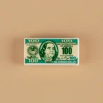 Custom Piece Miniature – United States one-hundred-dollar bill custom-printed tile – 3D Print for LEGO minifigure