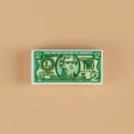 Custom Piece Miniature – United States two-dollar bill custom-printed tile – 3D Print for LEGO minifigure