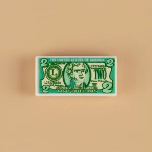 Custom Piece Miniature – United States two-dollar bill custom-printed tile – 3D Print for LEGO minifigure Custom Piece Miniature – United States two-dollar bill custom-printed tile – 3D Print for LEGO minifigure