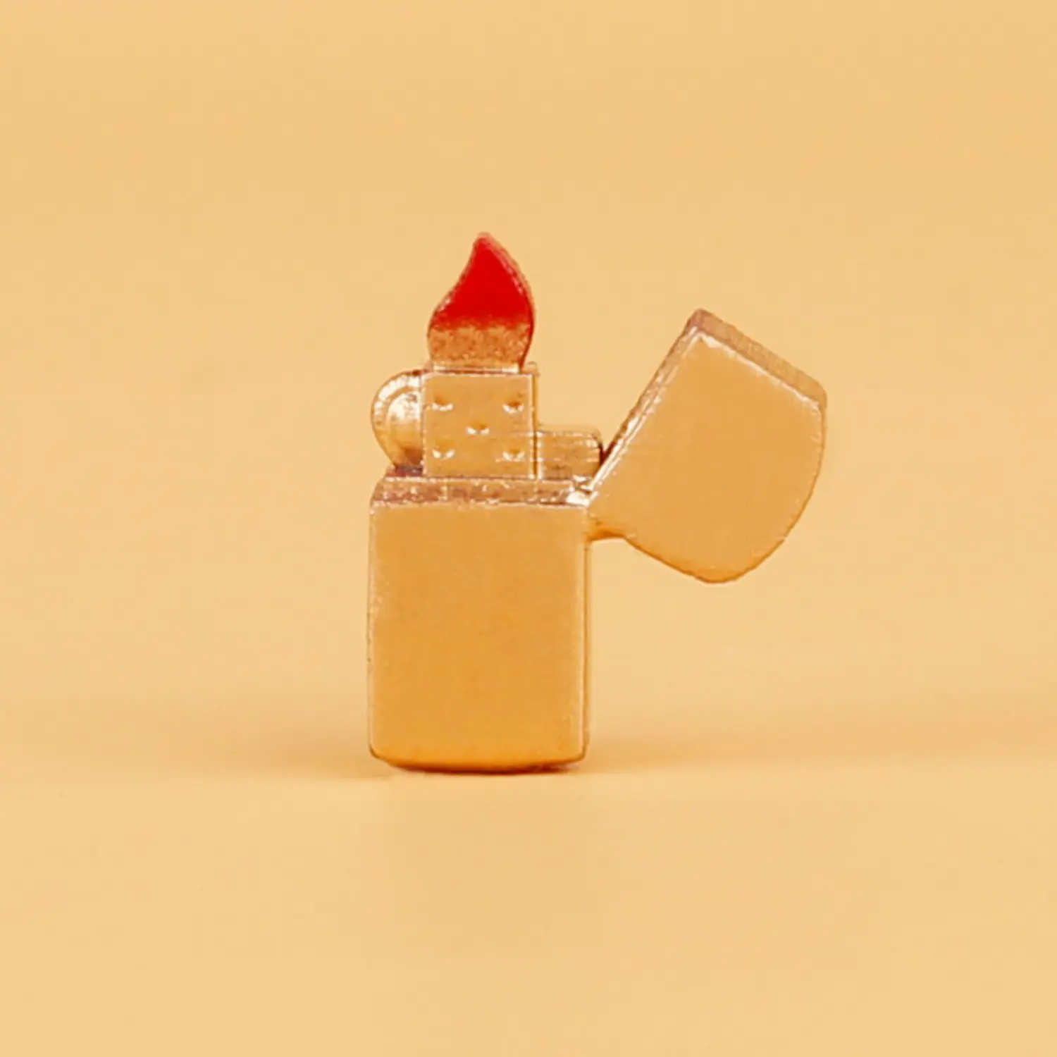 Custom Piece Miniature – Zippo windproof lighter gold – 3D Print for LEGO Minifigure Custom Piece Miniature – Zippo windproof lighter gold – 3D Print for LEGO Minifigure