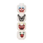 Custom Piece Miniature – four heads features a variety of faces for scary or evil clowns for Halloween – 3D Print for LEGO minifigure
