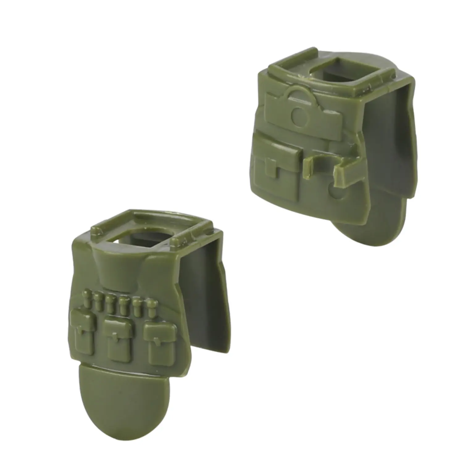 Custom Piece Miniature – heavy-duty ballistic body armor or a tactical vest molded in an olive green color – 3D Print for LEGO minifigure