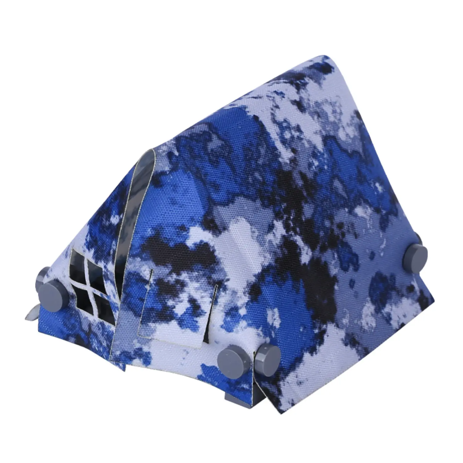 Custom Piece Miniature – large A-frame tent printed with a modern digital blue camouflage pattern – 3D Print for LEGO minifigure Custom Piece Miniature – large A-frame tent printed with a modern digital blue camouflage pattern – 3D Print for LEGO minifigure