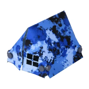 Custom Piece Miniature – large A-frame tent printed with a stylized blue camouflage camouflage pattern – 3D Print for LEGO minifigure Custom Piece Miniature – large A-frame tent printed with a stylized blue camouflage camouflage pattern – 3D Print for LEGO minifigure