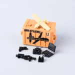 Custom Piece Miniature – military UAV (Unmanned Aerial Vehicle) system fixed-wing reconnaissance drone, all in a light tan color – 3D Print for LEGO minifigure