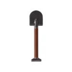 Custom Piece Miniature – military entrenching tool e-tool spade with dark metal-colored blade – 3D Print for LEGO minifigure