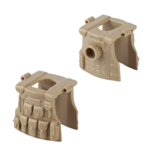 Custom Piece Miniature – plate carrier or ballistic tactical vest or body armor molded in a tan or desert sand color – 3D Print for LEGO minifigure Custom Piece Miniature – plate carrier or ballistic tactical vest or body armor molded in a tan or desert sand color – 3D Print for LEGO minifigure