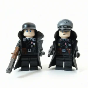 Minifigure - A pair of high-ranking German SS Panzer commanders from World War II (LEGO Compatible) Minifigure - A pair of high-ranking German SS Panzer commanders from World War II (LEGO Compatible)