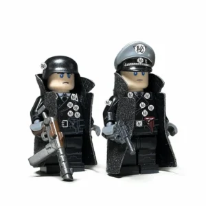 Minifigure - A pair of high-ranking German SS Panzer commanders from World War II (LEGO Compatible) Minifigure - A pair of high-ranking German SS Panzer commanders from World War II (LEGO Compatible)