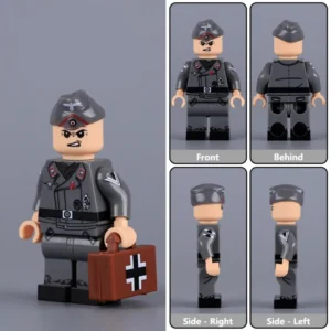 Minifigure - German Army (Heer) Medic (Sanitäter) with the rank of Obergefreiter from the World War II (LEGO Compatible) Minifigure - German Army (Heer) Medic (Sanitäter) with the rank of Obergefreiter from the World War II (LEGO Compatible)