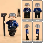 Minifigure - German Fire Police (Feuerschutzpolizei) NCO from the World War II (LEGO Compatible)