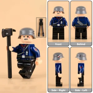 Minifigure - German Fire Police (Feuerschutzpolizei) NCO from the World War II (LEGO Compatible) Minifigure - German Fire Police (Feuerschutzpolizei) NCO from the World War II (LEGO Compatible)