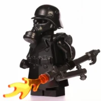 Minifigure - German Flamethrower Trooper from World War II (LEGO Compatible)