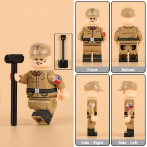 Minifigure - German Organisation Todt Meister or Engineer from the World War II (LEGO Compatible) Minifigure - German Organisation Todt Meister or Engineer from the World War II (LEGO Compatible)