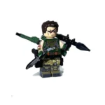 Minifigure - Phuchai, nicknamed Poison Wolf, a heavily armed operative from a Private Armed Force in the Golden Triangle (LEGO Compatible)