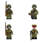 Minifigure - Soviet soldiers from the World War II and early Cold War (LEGO Compatible)