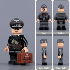 Minifigure - a Leutnant (Lieutenant) of the German Army's Panzertruppe (Tank Troops) during World War II (LEGO Compatible) Minifigure - a Leutnant (Lieutenant) of the German Army's Panzertruppe (Tank Troops) during World War II (LEGO Compatible)