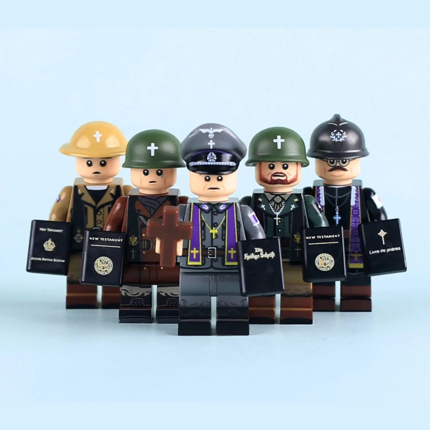Minifigure – Army Military Chaplains from various nations during the World War II (LEGO Compatible) Minifigure – Army Military Chaplains from various nations during the World War II (LEGO Compatible)