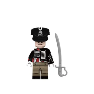 Minifigure – Prussian Death's Head Hussar from the Napoleonic Wars (LEGO Compatible) Minifigure – Prussian Death's Head Hussar from the Napoleonic Wars (LEGO Compatible)