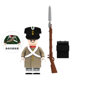Minifigure – Russian Line Infantryman wearing a tan or grey greatcoat from the Napoleonic Wars (LEGO Compatible) Minifigure – Russian Line Infantryman wearing a tan or grey greatcoat from the Napoleonic Wars (LEGO Compatible)