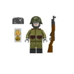 Minifigure – Soviet Infantry soldier from World War II 2 (LEGO Compatible)