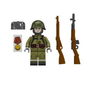 Minifigure – Soviet Infantry soldier from World War II 3 (LEGO Compatible) Minifigure – Soviet Infantry soldier from World War II 3 (LEGO Compatible)