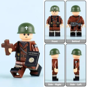 Minifigure – United States Army Chaplain from the World War II (LEGO Compatible) Minifigure – United States Army Chaplain from the World War II (LEGO Compatible)