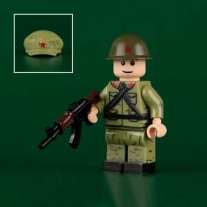 Minifigure – a soldier of the Chinese People's Liberation Army (PLA) from the era of the Sino-Vietnamese War 2 (LEGO Compatible)