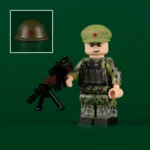 Minifigure – a soldier of the Chinese People's Liberation Army (PLA) from the era of the Sino-Vietnamese War 3 (LEGO Compatible)