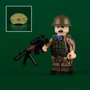 Minifigure – a soldier of the Chinese People's Liberation Army (PLA) from the era of the Sino-Vietnamese War 4 (LEGO Compatible)