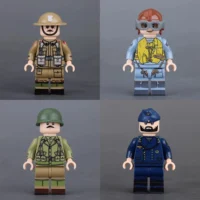 Minifigure – soldiers and officers from both the Allied and Axis forces during World War II (LEGO Compatible) without poster Minifigure – soldiers and officers from both the Allied and Axis forces during World War II (LEGO Compatible) without poster