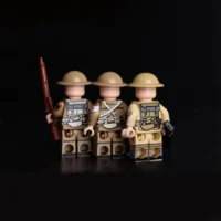 the back of Minifigure – British Army during World War II (LEGO Compatible) Minifigure – British Army during World War II (LEGO Compatible)