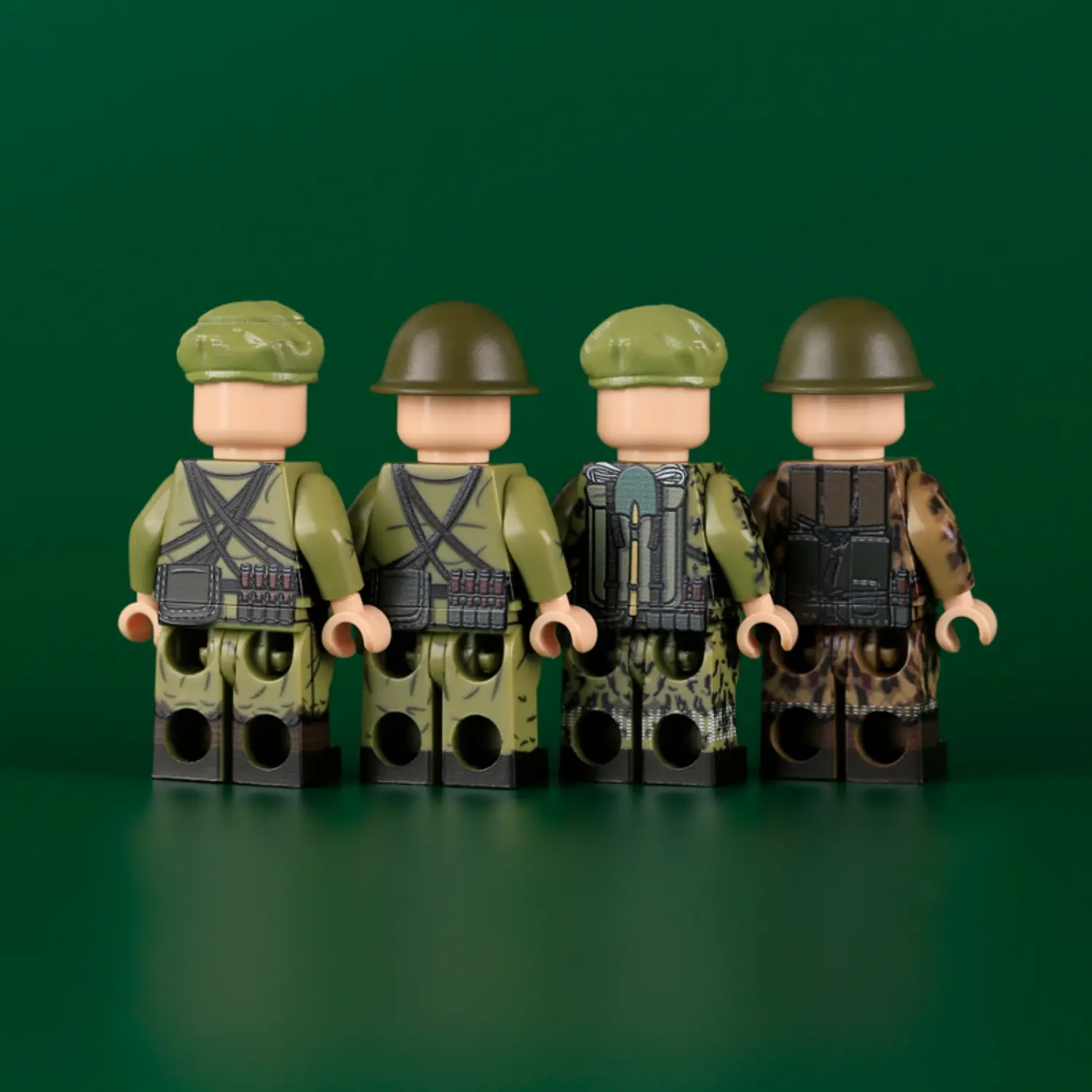 the back of Minifigure – soldiers of the Chinese People's Liberation Army (PLA) from the era of the Sino-Vietnamese War (LEGO Compatible) Minifigure – soldiers of the Chinese People's Liberation Army (PLA) from the era of the Sino-Vietnamese War (LEGO Compatible)