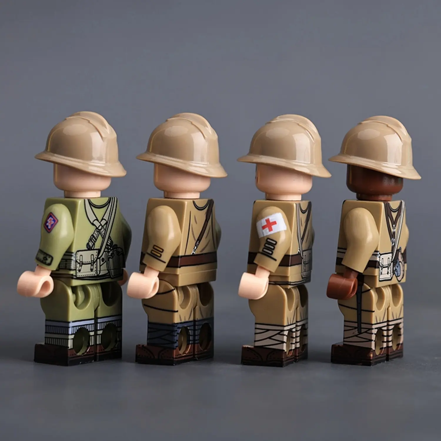 the left side of Minifigure – French Army and its colonial forces during the World War II (LEGO Compatible)