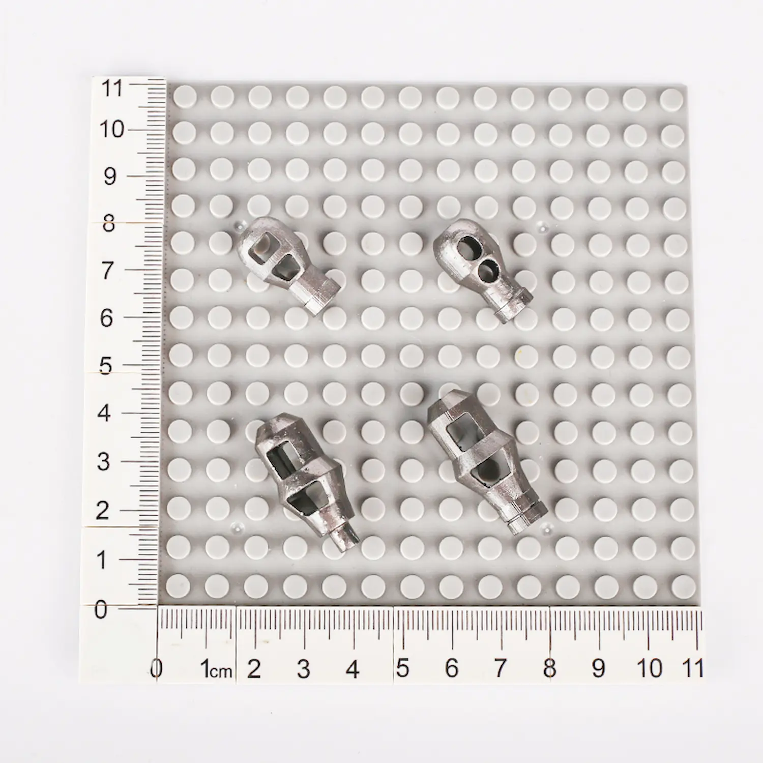 the size of Custom Piece Miniature – German double-baffle muzzle brake from a World War II era tank cannon – 3D Print for LEGO minifigure Custom Piece Miniature – German double-baffle muzzle brake from a World War II era tank cannon – 3D Print for LEGO minifigure