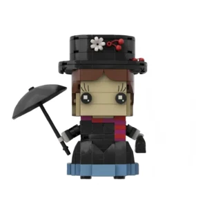 Brickheadz - Mary Poppins, the magical nanny and titular protagonist of the P. L. (LEGO Compatible Bricks)