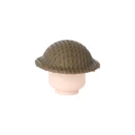 Custom Piece Miniature – British Brodie Helmet with Netting – 3D Print for LEGO minifigure