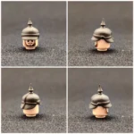 Custom Piece Miniature – German Pickelhaube Spiked Helmet Dark Grey – 3D Print for LEGO minifigure