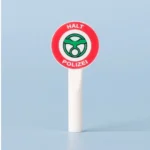 Custom Piece Miniature – German Police traffic "Halt" Handheld Paddle Signs  – 3D Print for LEGO Minifigure