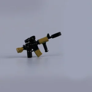 Custom Piece Miniature – Modern M4 Carbine with suppressor – 3D Print for LEGO Minifigure