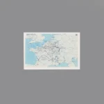 Custom Piece Printed Tile – 1940 Battle of France and the resulting Armistice military map – 3D Print for LEGO minifigure