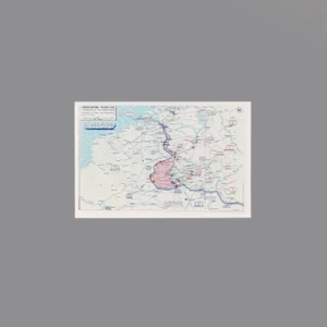 Custom Piece Printed Tile – 1940 German advance in France, also known as the Battle of France (or Fall Gelb Case Yellow) military map – 3D Print for LEGO minifigure