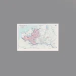 Custom Piece Printed Tile – 1940 German operations in France, also known as the Battle of France (or Fall Gelb / Case Yellow) military map – 3D Print for LEGO minifigure